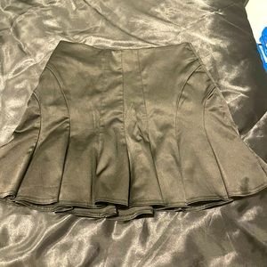 Black Satin Skirt by BeBe